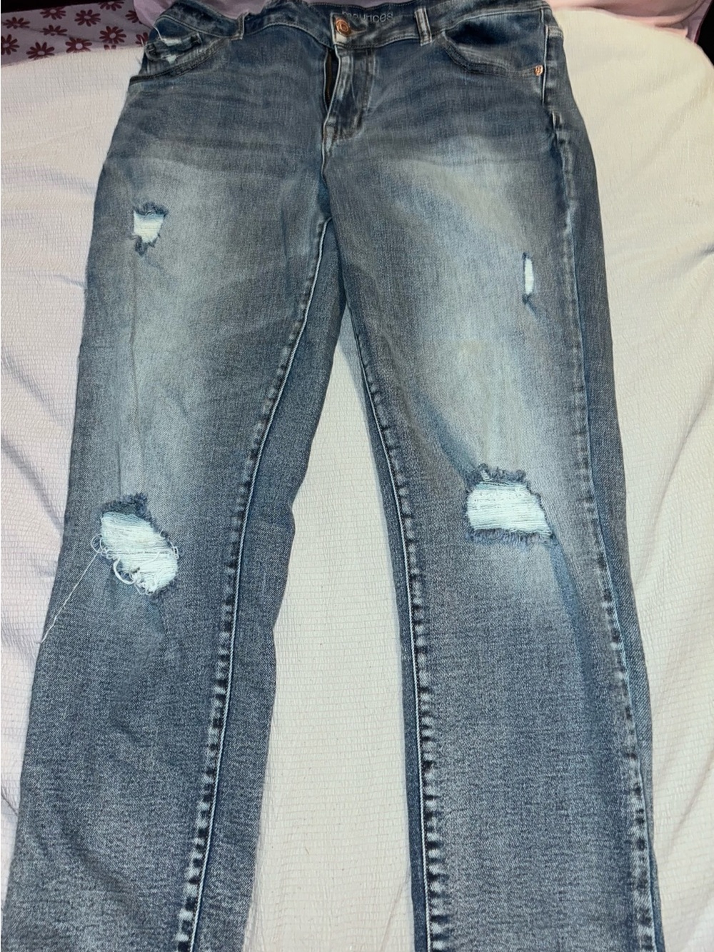 Maurices Women’s Distressed Blue Jeans